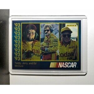 Teddy Jerry & Ed McClure 1993 Maxx Premier Plus Racing #98 NASCAR Card